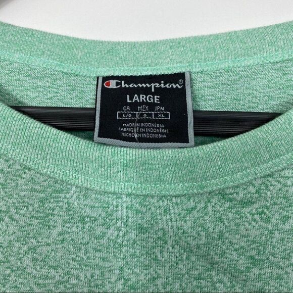Champion Green Crop Top Logo Tee - Picture 4 of 7